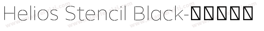 Helios Stencil Black字体转换